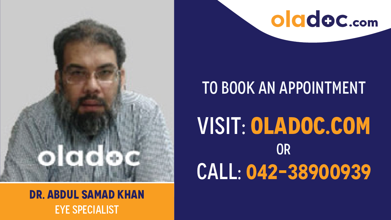 Book appointment with Dr.Abdul Samad Khan-best EYE Specialist in Karachi